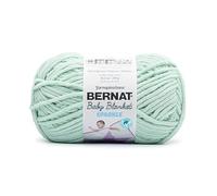 Bernat Baby Blanket Sparkle Seafoam Yarn - 1 Pack of 10.5oz/300g - Polyester - #6 Super Bulky - 220 Yards - Knitting & Crochet