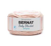 Bernat Baby Blanket Stripes -300G- Coral Bells