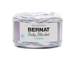 Bernat Baby Blanket Stripes - 300g- Violets
