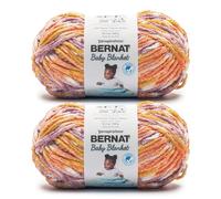 Bernat Baby Blanket Sunset Yarn - 1 Pack of 300g/10.5oz - 100% Polyester - #6 Super Bulky - 201m/220Yards - for Knitting, Crochet and Amigurumi