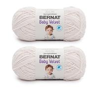 Bernat Baby Velvet Cuddly Cloud Yarn - 2 Pack of 300g/10.5oz - Polyester - 4 Medium (Worsted) - 492 Yards - Knitting/Crochet