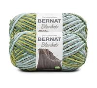 Bernat Blanket BB Forest SAGE Yarn - 2 Pack of 300g/10.5 oz - 100% Polyester - #6 Super Bulky - 220 Yards - Knitting/Crochet