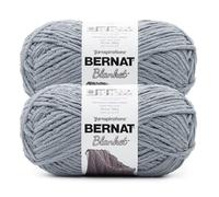Bernat Blanket BB Frosted Blue Yarn - 2 Pack of 300g/10.5 oz - 100% Polyester - #6 Super Bulky - 220 Yards - Knitting/Crochet