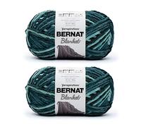 Bernat Blanket BB Multi Color Yarn, Stripes, Teal Dreams
