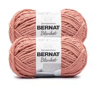Bernat Blanket BB Terra Cotta Yarn - 2 Pack of 300g/10.5 oz - 100% Polyester - #6 Super Bulky - 220 Yards - Knitting/Crochet