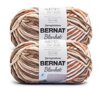 Bernat Blanket BB Woodland VARG. Yarn - 2 Pack of 300g/10.5 oz - 100% Polyester - #6 Super Bulky - 220 Yards - Knitting/Crochet