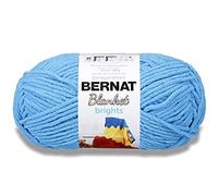 BERNAT Blanket Brights Big Ball Yarn-Busy Blue, Fibre: 100% Polyester, 300G
