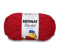 BERNAT" Blanket Brights Big Ball Yarn, Fibre: 100% Polyester, Race CAR RED, 300G