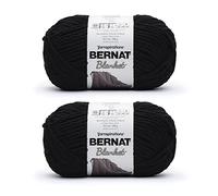 Bernat Blanket Coal Yarn - 2 Pack of 300g/10.5oz - Polyester - 6 Super Bulky - 220 Yards - Knitting/Crochet
