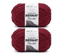 Bernat Blanket Crimson Yarn - 2 Pack of 300g/10.5oz - Polyester - 6 Super Bulky - 220 Yards - Knitting/Crochet
