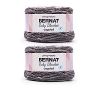 BERNAT Blanket Dappled 2-300G Crisp Blue,Charcoal