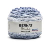Bernat Blanket Extra Thick Perfect Phasing Deep Navy 1 Pack of 600g Yarn