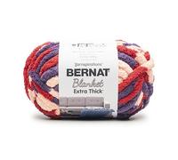 Bernat Blanket Extra Thick Potpourri Yarn - 1 Pack of 600g / 21.2oz - 100% Polyester - #7 Jumbo - 72Yards - Knitting/Crochet