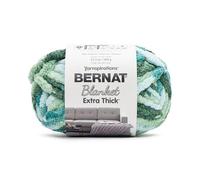 Bernat Blanket Extra Thick Teal Ivy VARG Yarn - 1 Pack of 21.12oz/598.74g - 100% Polyester - #7 Jumbo - 72 Yards for Knitting, Crocheting, Crafts & Amigurumi, Chunky Chenille Yarn