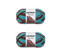 Bernat Blanket Mallard Wood Yarn - 2 Pack of 300g/10.5oz - Polyester - 6 Super Bulky - 220 Yards - Knitting/Crochet