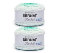 Bernat Blanket Perfect Phasing - 2 Pack of 220 Yards/10.5 oz Aquatic 100% Polyester Yarn