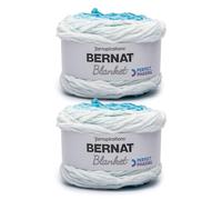 Bernat Blanket Perfect Phasing - 2 Pack of 220 Yards/10.5 oz Electric Blue 100% Polyester Yarn