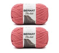 Bernat Blanket Terracotta Rose Yarn - 2 Pack of 300g/10.5oz - Polyester - 6 Super Bulky - 220 Yards - Knitting/Crochet