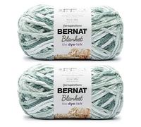 Bernat Blanket Tie Dye-Ish Mossy Hills Yarn - 2 Pack of 10.5oz/300g - Polyester - #6 Super Bulky - 220 Yards - Knitting & Crochet