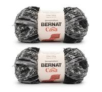 Bernat Casa Gray Shade 2 Pack of 226g/8oz-Polyester-6 Super Bulky-Knitting/Crochet Yarn