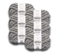 Bernat Extra Thick Dark Gray Yarn - 1 Pack of 1200 g / 42.36 oz - 100% Polyester - #7 Jumbo - 144 Yards - Chunky Yarn for Hand Knitting/Crochet