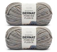 Bernat Forever Fleece Branch Yarn - 2 Pack of 280g/9.9 oz - 100% Polyester - #6 Super Bulky - 194 Yards - Knitting/Crochet