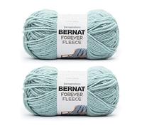 Bernat Forever Fleece Dark Eucalyptus Yarn - 2 Pack of 280g/9.9oz - Polyester - 6 Super Bulky - 194 Yards - Knitting, Crocheting & Crafts