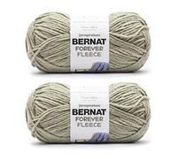 Bernat Forever Fleece Matcha Yarn - 2 Pack of 280g/9.9oz - Polyester - 6 Super Bulky - 194 Yards - Knitting, Crocheting & Crafts