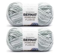 Bernat Forever Fleece Tea Tree Yarn - 2 Pack of 280g/9.9 oz - 100% Polyester - #6 Super Bulky - 194 Yards - Knitting/Crochet