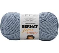 Bernat Gray Blue Yarn Softee Chunky