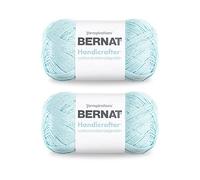 Bernat Handicrafter Cotton Robin Egg Yarn - 2 Pack of 400g/14oz - Cotton - 4 Medium (Worsted) - 710 Yards - Knitting/Crochet