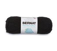 Bernat Handicrafter Cotton Yarn, Solid, 1.7 Ounce, Black Licorice, Single Ball