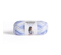 Bernat Maker Splash Blue Print Yarn - 2 Pack of 250 g / 8.8 oz - 75% Cotton 25% Nylon - #5 Bulky - 279m /305Yards - for Knitting, Crochet and Amigurumi