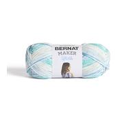Bernat Maker Splash Teal Print Yarn - 2 Pack of 250 g / 8.8 oz - 75% Cotton 25% Nylon - #5 Bulky - 279m /305Yards - for Knitting, Crochet and Amigurumi