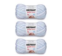 Bernat Softee Baby Blue Flannel Yarn - 3 Pack of 120g/4.25oz - Acrylic - 3 DK (Light) - 310 Yards - Knitting/Crochet