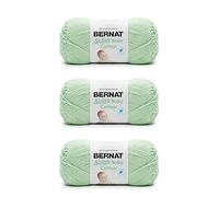 Bernat Softee Baby Cotton Jade Frost Yarn - 3 Pack of 120g/4.25oz - Blend - 3 DK (Light) - 254 Yards - Knitting/Crochet