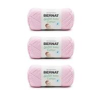 Bernat Softee Baby Cotton Petal Yarn - 3 Pack of 120g/4.25oz - Blend - 3 DK (Light) - 254 Yards - Knitting/Crochet
