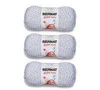 Bernat Softee Baby Gray Marl Yarn - 3 Pack of 141g/5oz - Acrylic - 3 DK (Light) - 362 Yards - Knitting/Crochet
