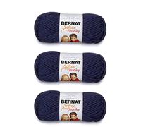 Bernat Softee Chunky Faded Denim Yarn - 3 Pack of 100g/3.5oz - Acrylic - 6 Super Bulky - 108 Yards - Knitting/Crochet