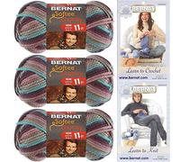 BERNAT SOFTEE CHUNKY OMBRE- PACK OF 3 BALLS - 80G EACH BALL - SHADOW
