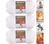BERNAT SOFTEE CHUNKY- PACK OF 3 BALLS - 100G EACH BALL - WHITE