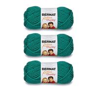 Bernat Softee Chunky Yarn (3 Ball Pack), 3 Pack, Emerald, 3 Count