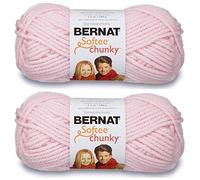 Bernat Softee Chunky Yarn - Baby Pink, 100% Acrylic, 3.5oz/100g, 108yd/99m