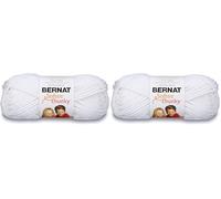 Bernat Softee Chunky Yarn, White, Single Ball 16112828005, 100g (Pack of 2)