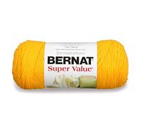 Bernat Spinrite Satin Solid yarn, acrylic, light yellow, 3 pieces