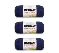 Bernat Super Value Yarn, 3 Pack, Denim Heather 3 Count