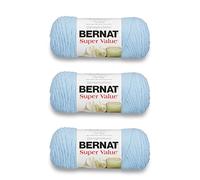 Bernat Super Value Yarn, 3 Pack, Sky 3 Count