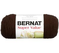 Bernat Super Value Yarn, 7 oz, Gauge 4 Medium Worsted, Chocolate