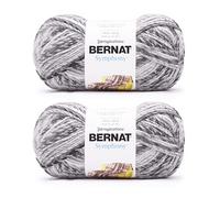 Bernat Symphony Granite Yarn - 2 Pack of 225g/8oz - Nylon - 5 Bulky - 309 Yards - Knitting, Crocheting & Crafts