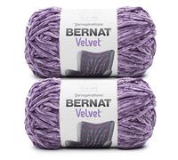 Bernat Velvet Gray Orchid Yarn - 2 Pack of 300g/10.5oz - Polyester - 5 Bulky - 315 Yards - Knitting/Crochet